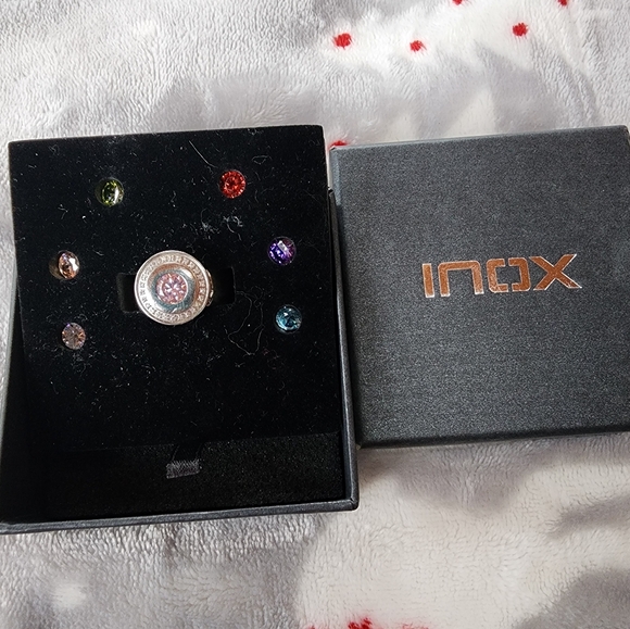 Never worn Inox interchangeable stone ring size 7 - Picture 2 of 5